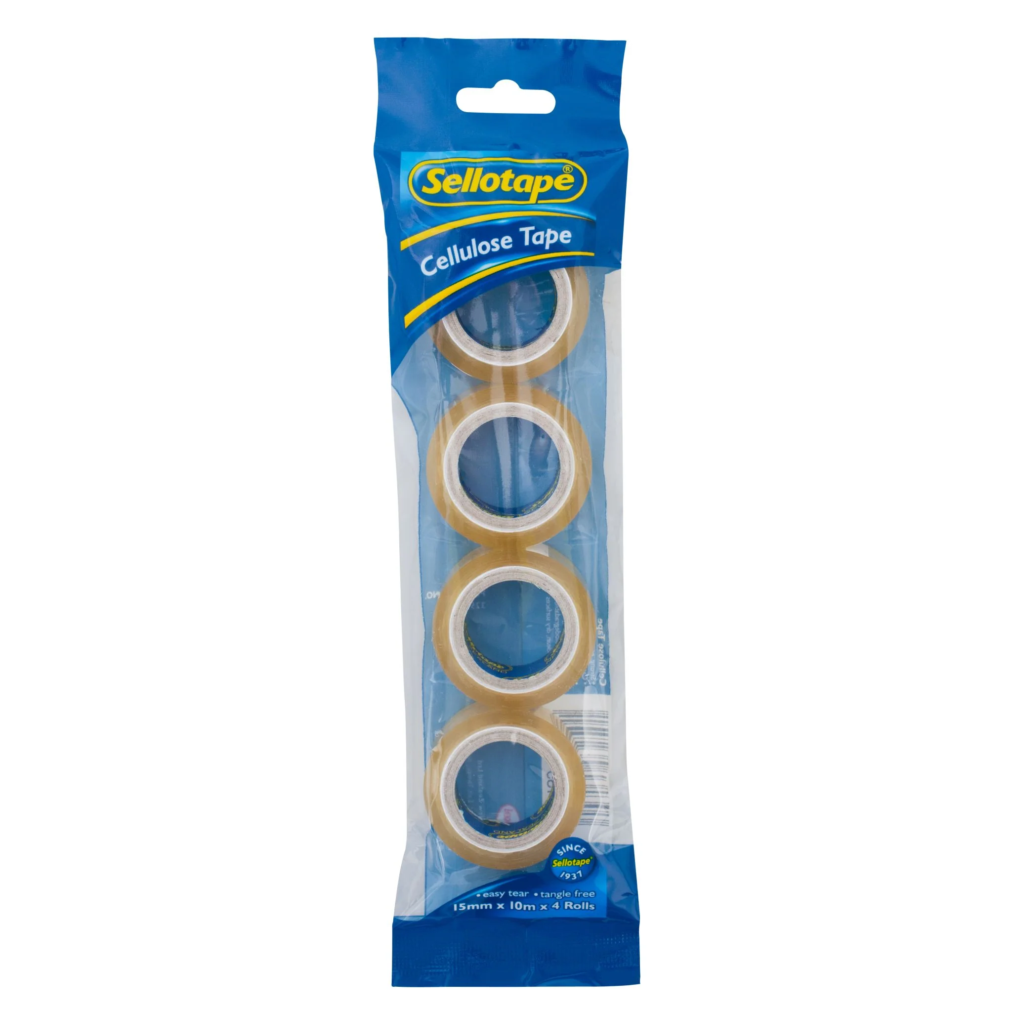 Sellotape 32504 Cellulose 4-pack 15mmx10m - Nail Gallerys
