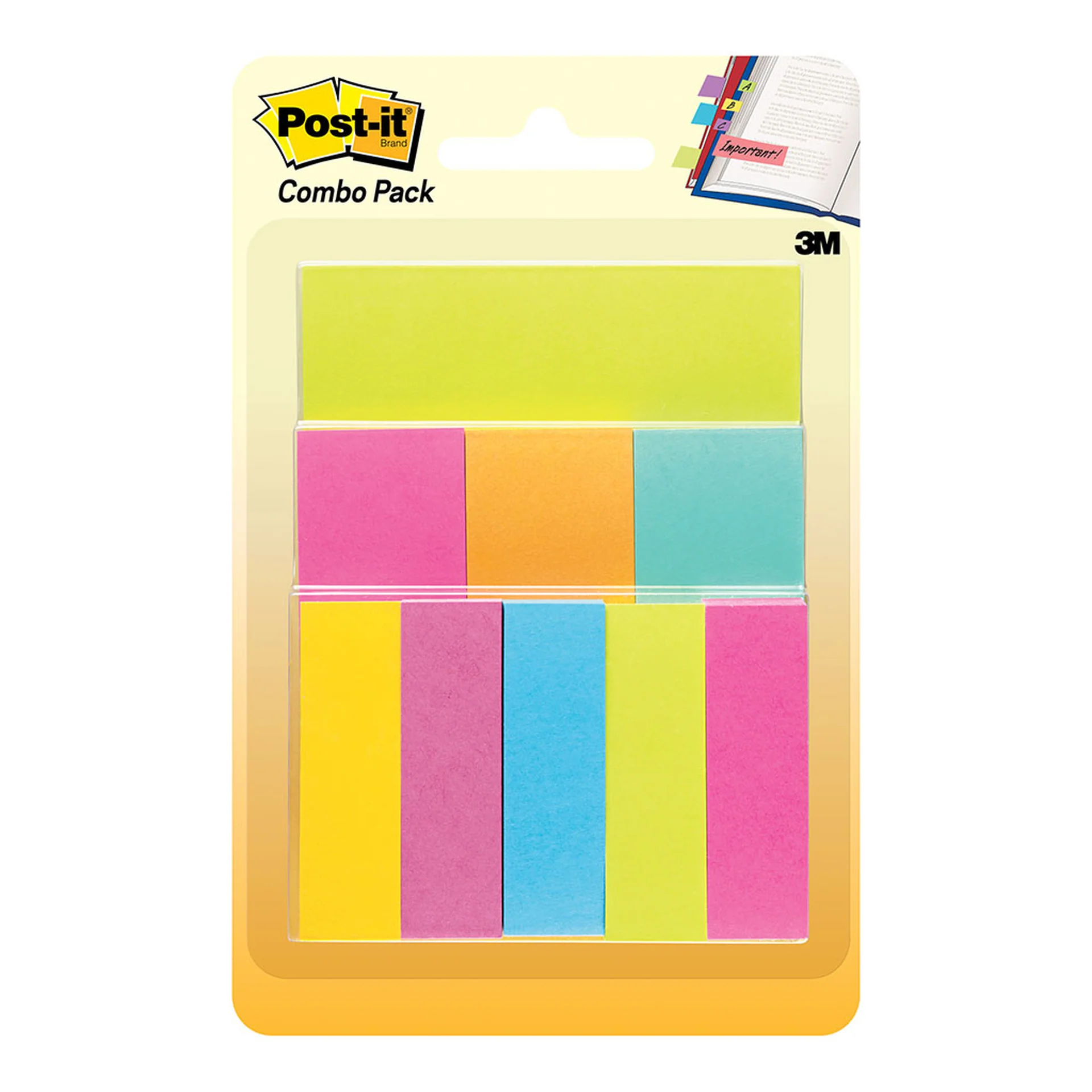 Post-it Notes And Page Markers 670-combo Assorted Sizes Combo 9 Pack - Nail Gallerys