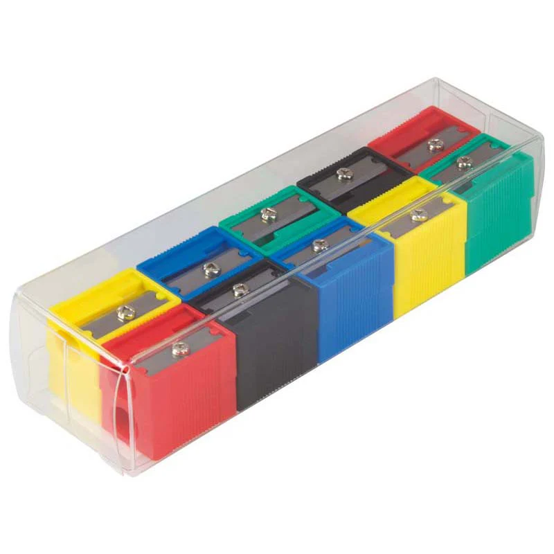 Milan Plastic Single Hole Assorted Colour Pencil Sharpener - Nail Gallerys
