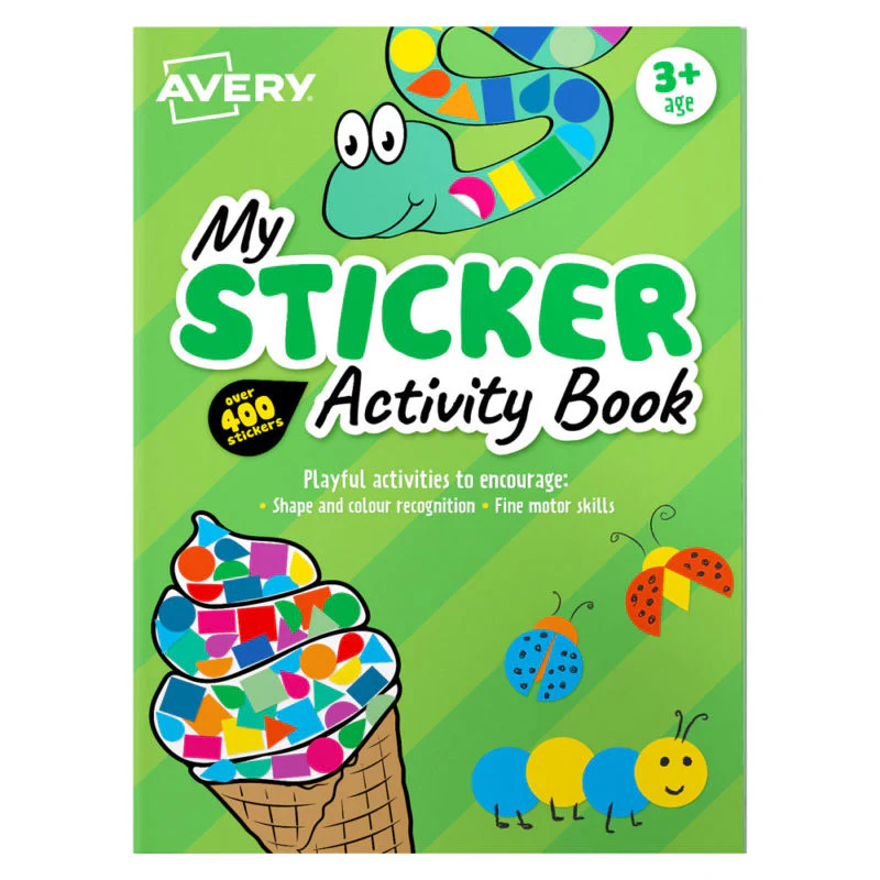 Avery Sticker Activity Book 210x297mm 6 Sheets - Nail Gallerys