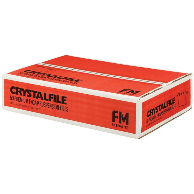 FM File Suspension Crystalfile Green Box Of 50 Foolscap - Nail Gallerys