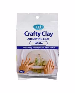 Boyle 1kg Crafty Air Dry Clay White - Nail Gallerys