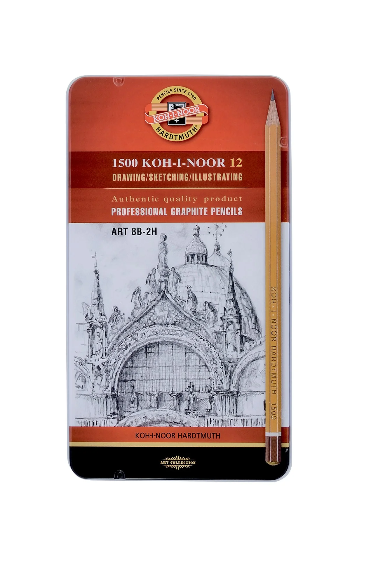 Koh-I-Noor 1502 Graphite Pencils 8b-2h - Set Of 12 - Nail Gallerys