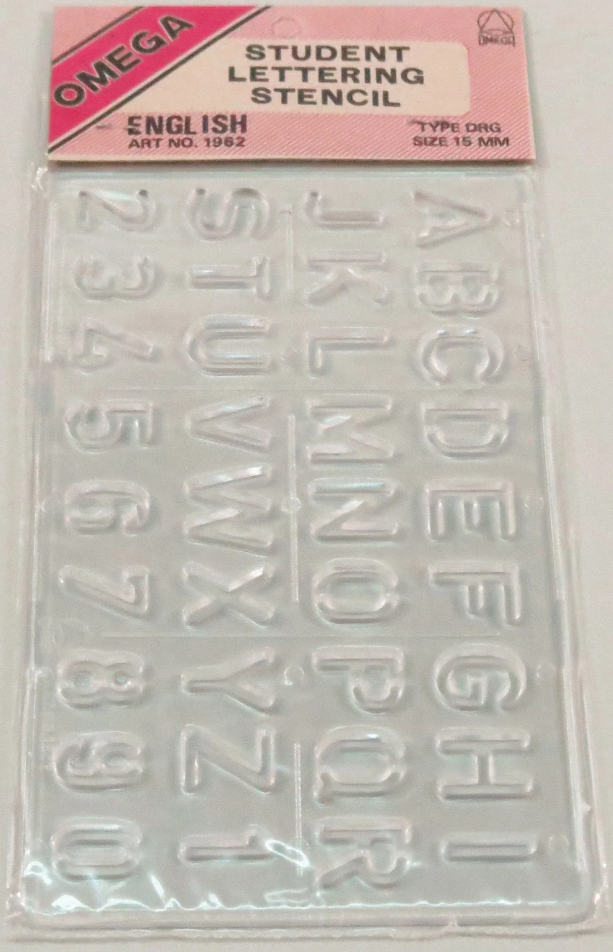 Omega Letter Stencil - Nail Gallerys