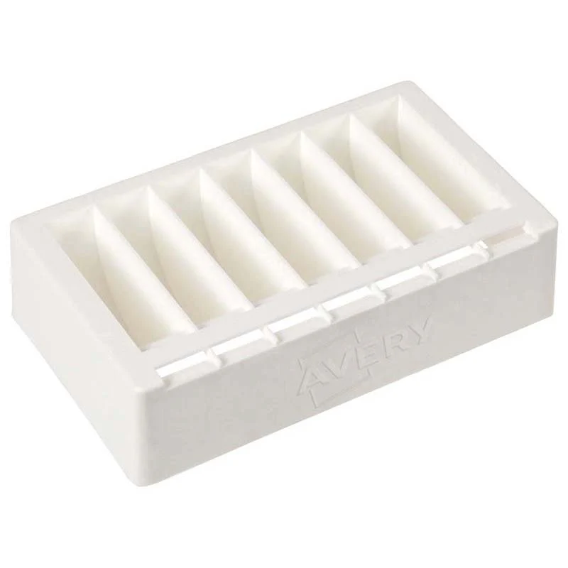 Avery Label Dispenser White Plastic For 24mm Day Labels - Nail Gallerys