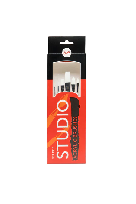 Das Studio Acrylic Brushes Set of 6 - Nail Gallerys