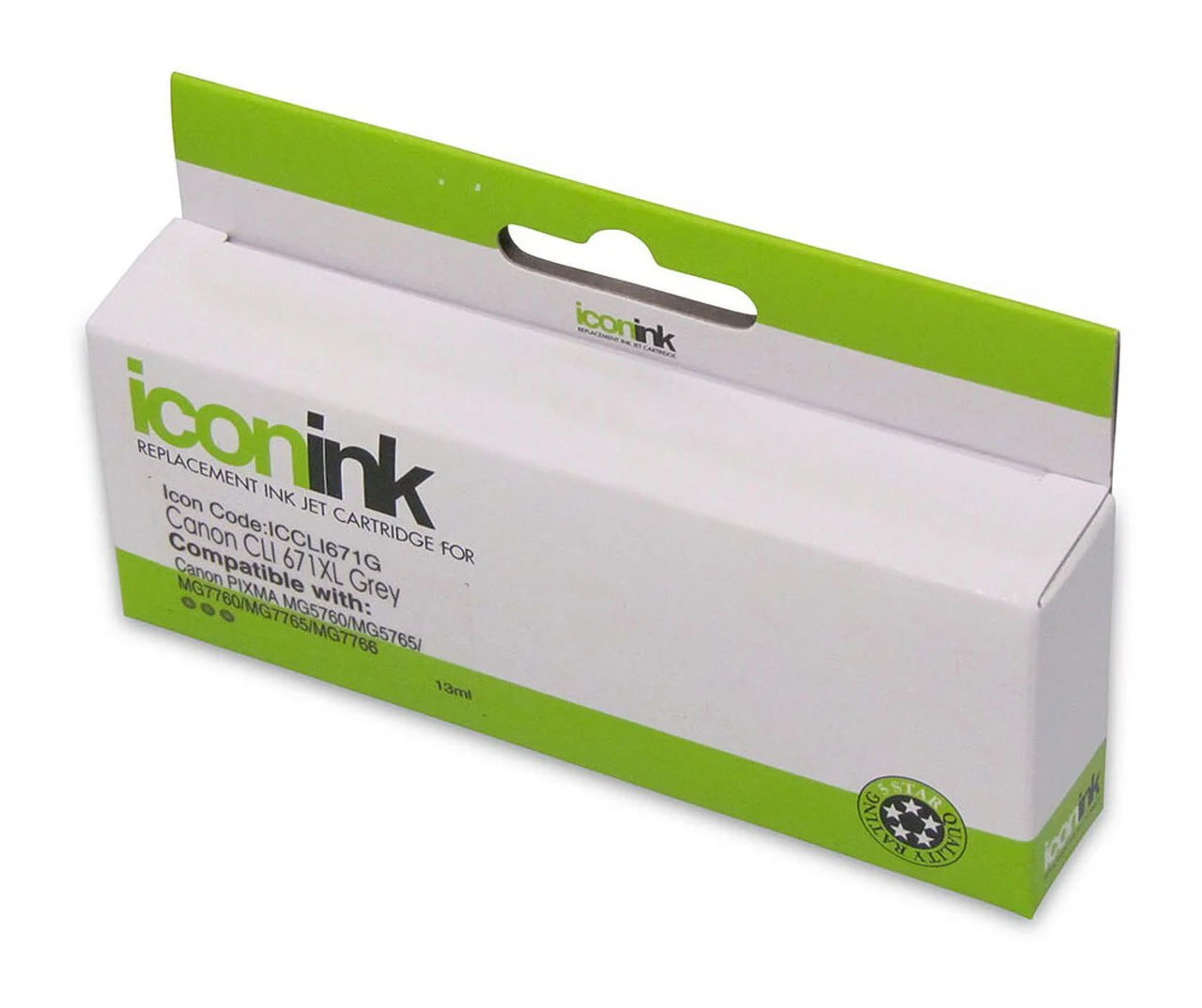 Icon Compatible Canon Cli-671xl Grey Ink Cartridge - Nail Gallerys