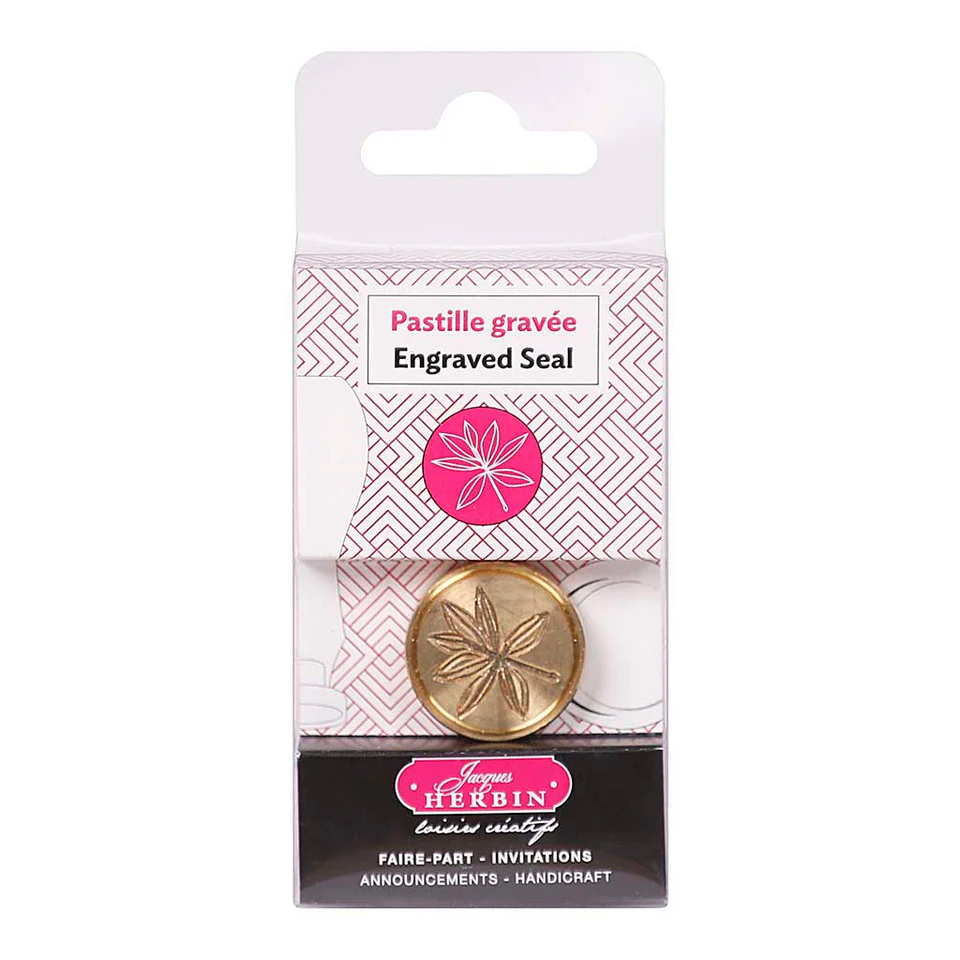 Jacques Herbin Round Laurel Wax Seal - Nail Gallerys