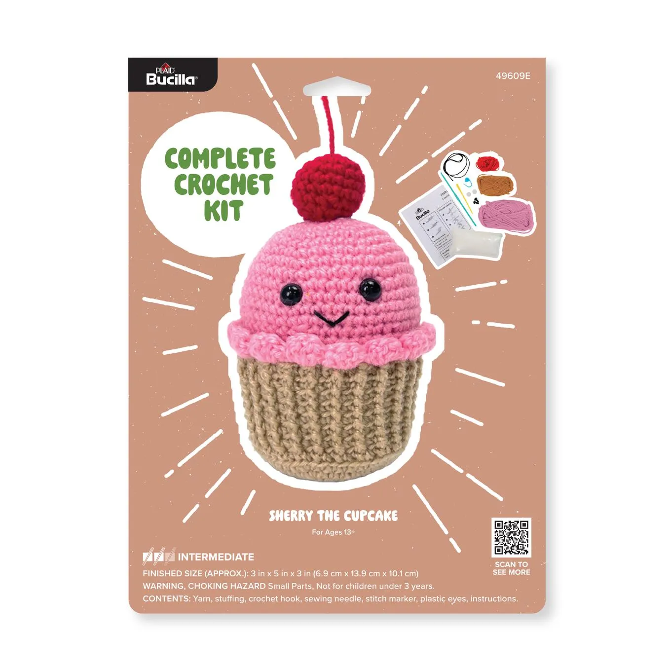 Bucilla Sherry The Cupcake Amigurumi Kit - Nail Gallerys