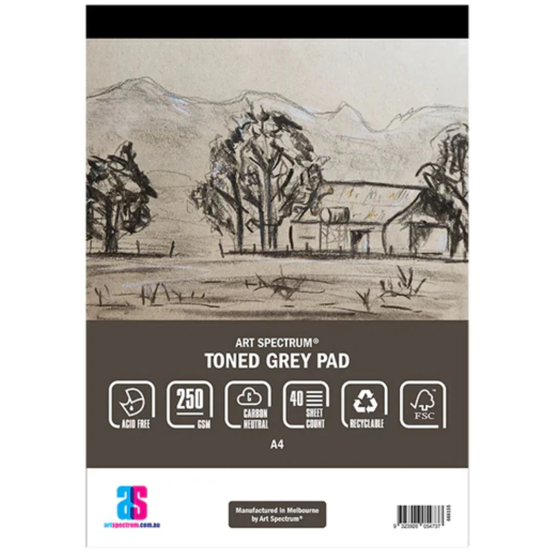 Art Spectrum Grey 250gsm 40 Sheet Toned Pads - Nail Gallerys
