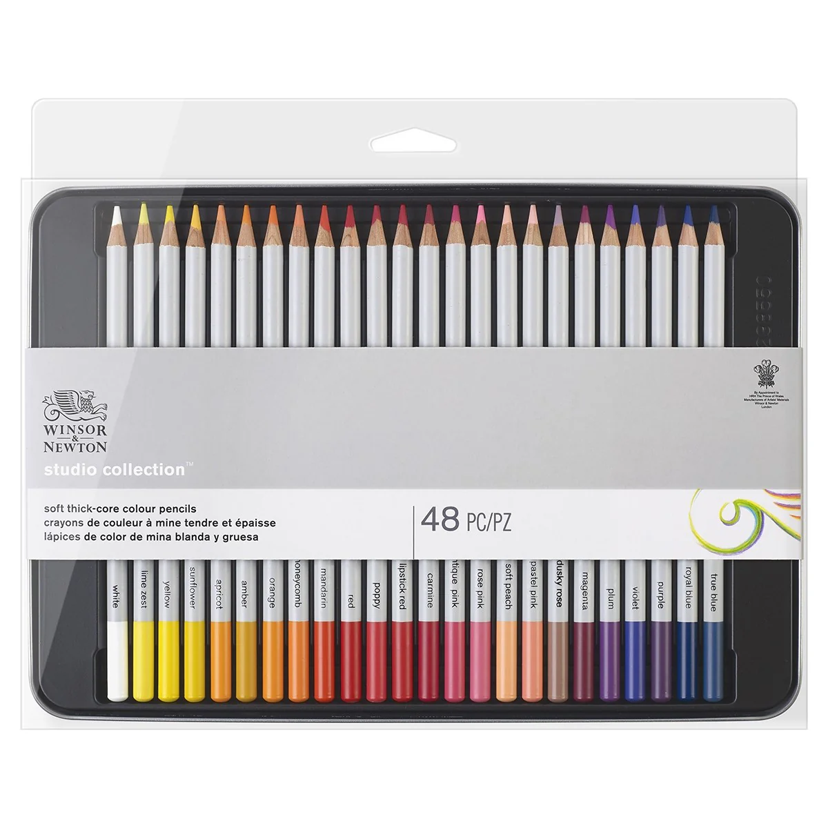 Winsor & Newton Studio Coloured Pencils Set of 48 - Nail Gallerys