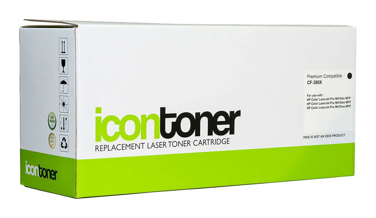 Icon Compatible Hp Cf380x Black Toner Cartridge (312x) - Nail Gallerys