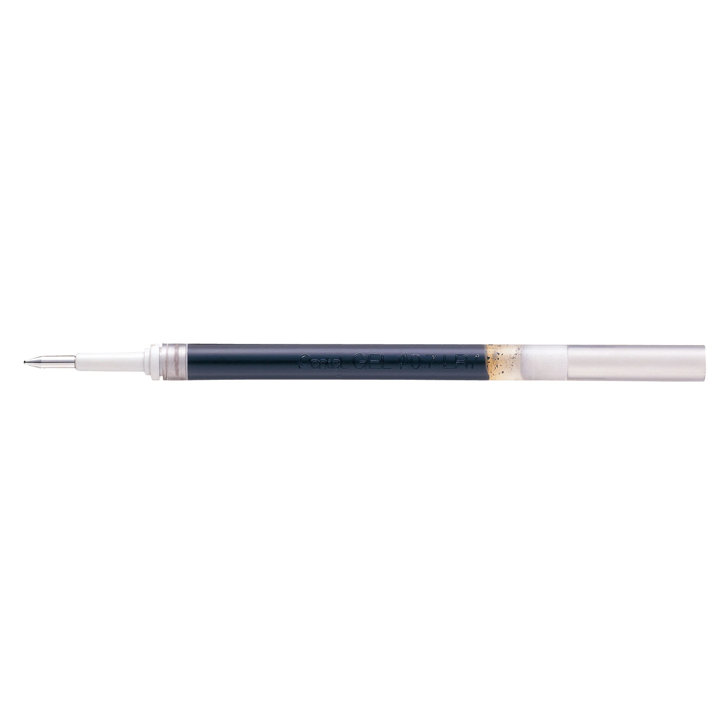 Pentel LR7 Refill Gel Roller Pen Retractable For BL77 0.7mm Black - Pack Of 12 - Nail Gallerys