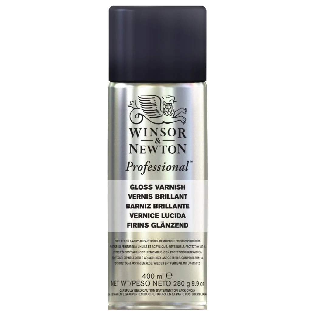 Winsor & Newton 400ml Gloss Varnish Aerosol - Nail Gallerys
