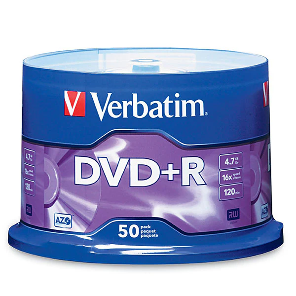 Verbatim DVD Spindle 4.7gb 16x - Pack Of 50 - Nail Gallerys