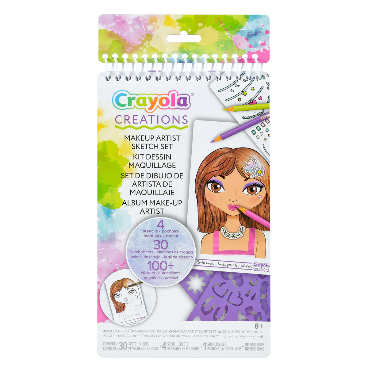 Crayola Creations Compact Make-Up Sketch Set - Nail Gallerys