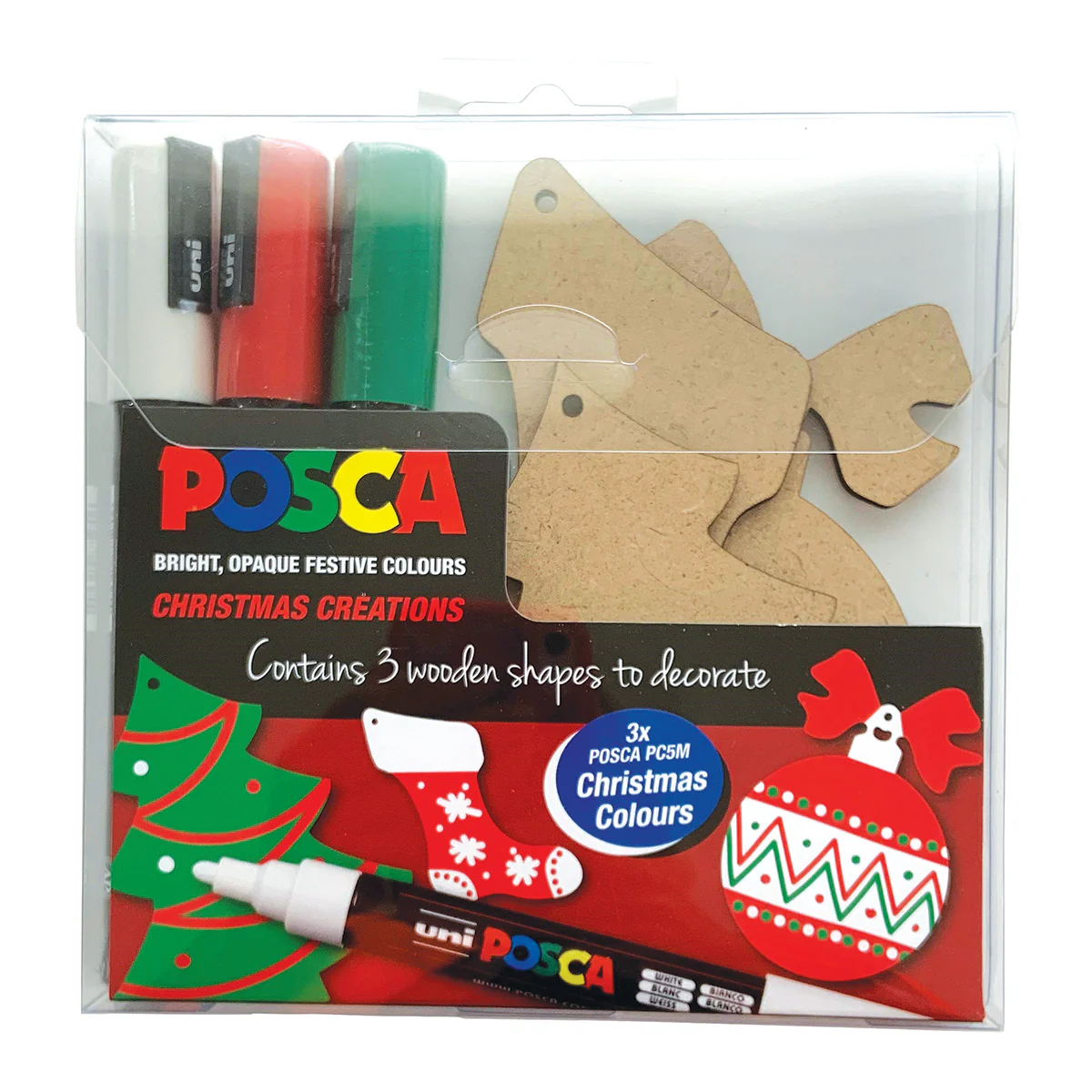 Uni Posca Marker Christmas Decorations Activity Pack 2 - Nail Gallerys
