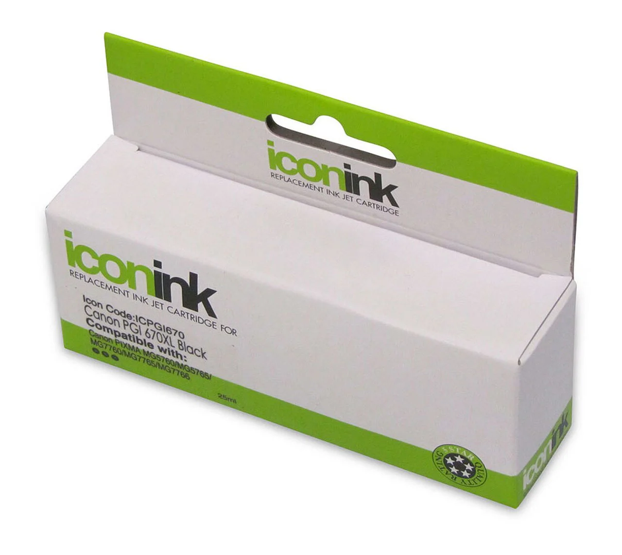 Icon Compatible Canon Pgi 670 Xl Black Ink Cartridge - Nail Gallerys