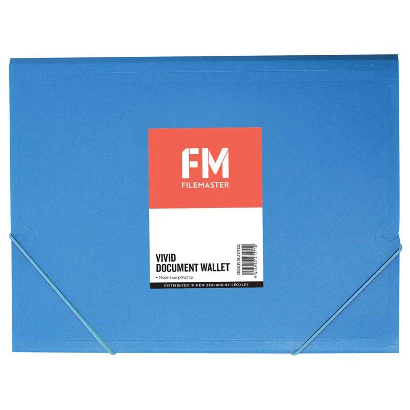 FM Document Wallet Polypropylene Vivid Size A4 - Nail Gallerys