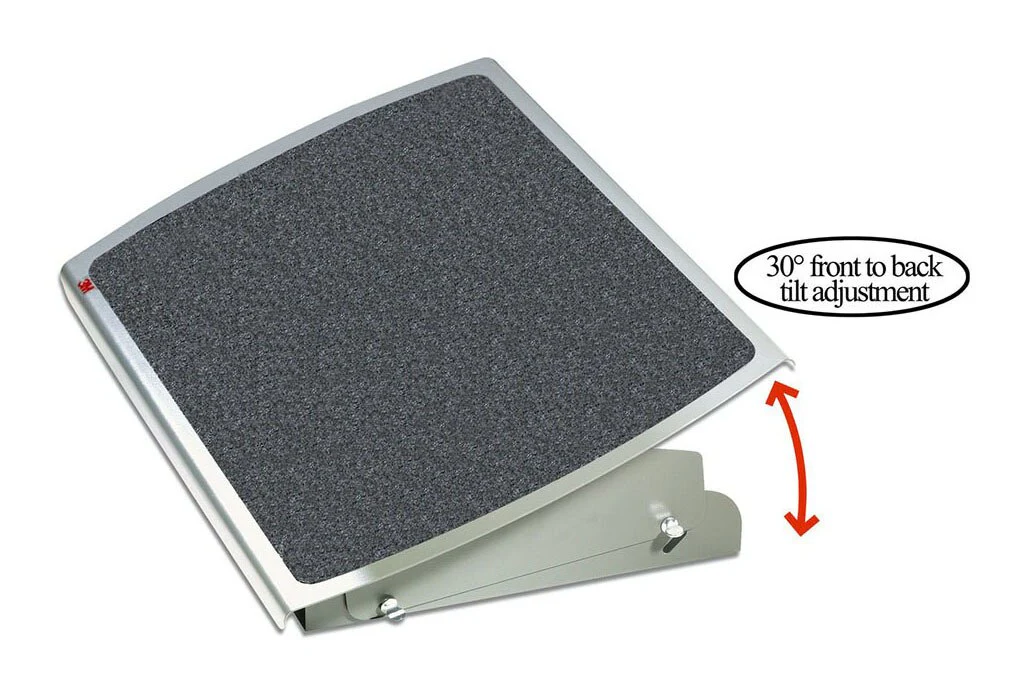 3M Adjustable Footrest Fr530cb Charcoal - Nail Gallerys