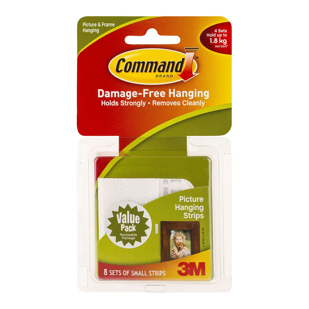 Command Strips Picture Hanging 17205-vp Small White Pack Of 16 Pairs - Nail Gallerys