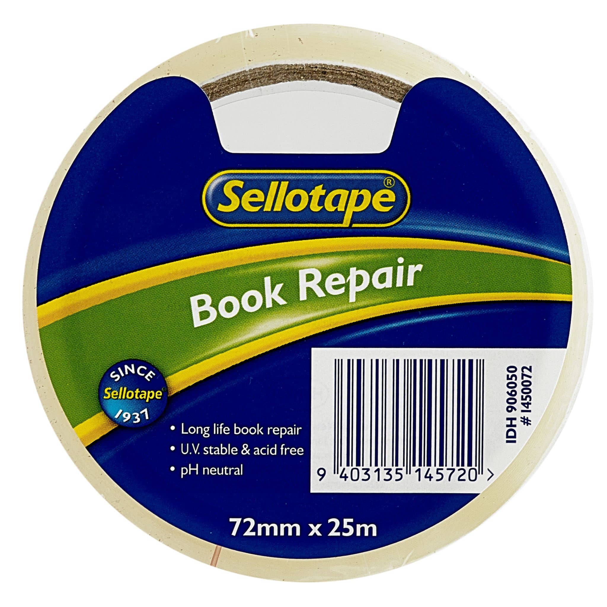 Sellotape 1450 Book Repair 72mmx25m - Nail Gallerys