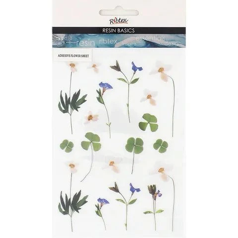 Ribtex UV Resin Faux Flowers Clover 1 Sheet - Nail Gallerys