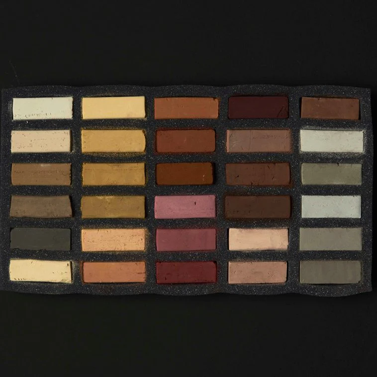 Art Spectrum Extra Soft Square Pastel Set Of 30 Earths - Nail Gallerys