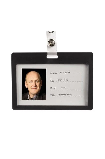 Rexel Plastic Card Holder Black Pack Of 6 - Nail Gallerys