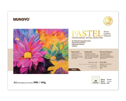 Mungyo Pastel Pad 160gsm White 30 Sheets A4 - Nail Gallerys