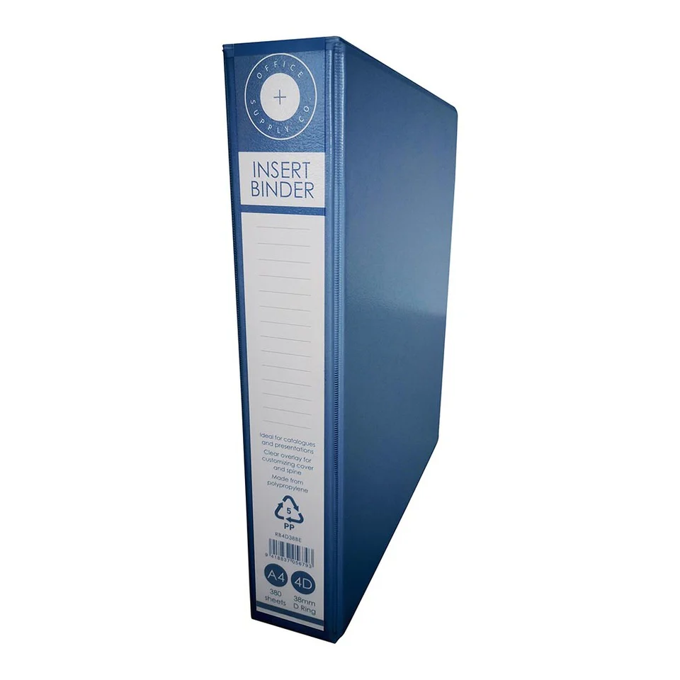 OSC Insert Binder A4 4d 38mm - Nail Gallerys