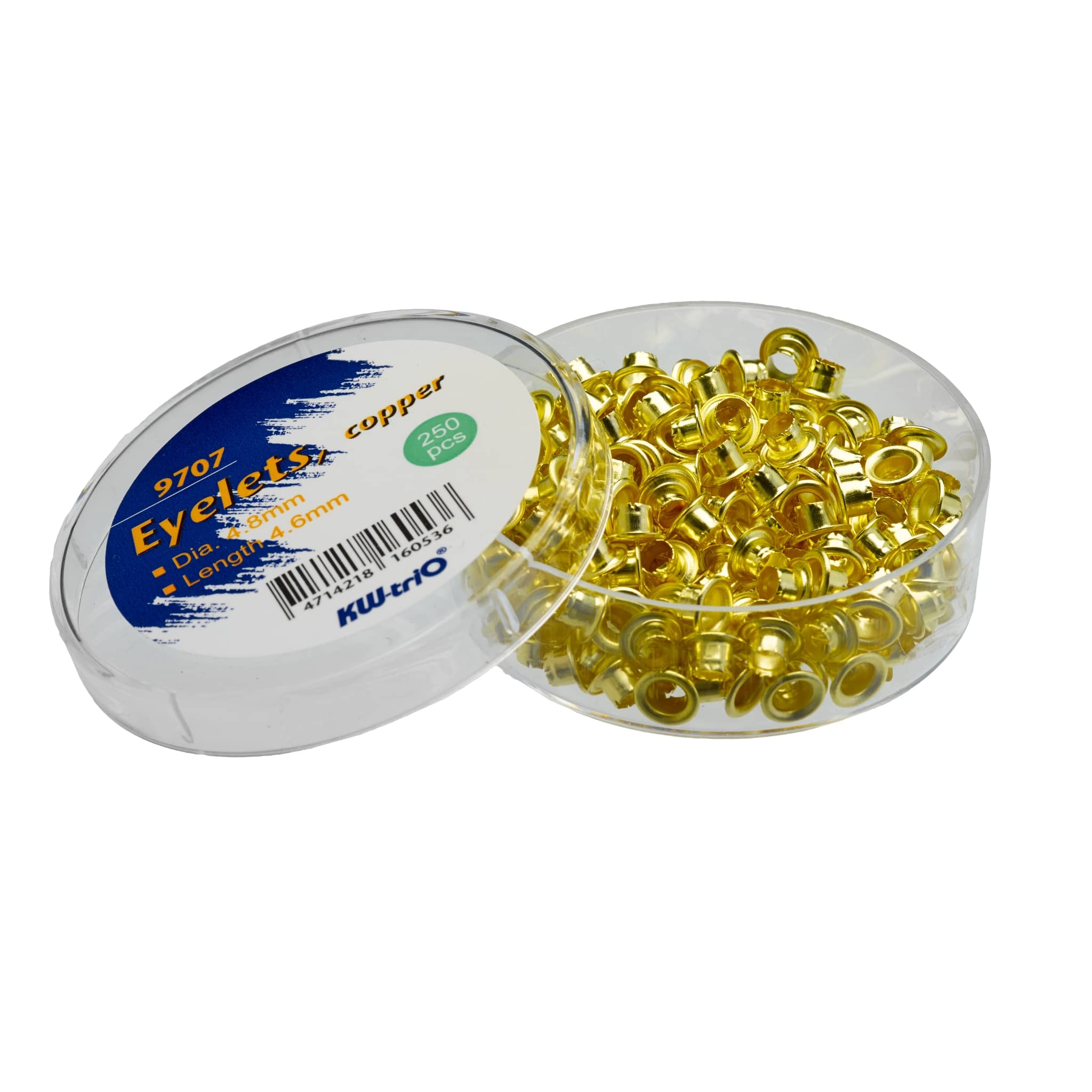 Kw-Trio Brass Eyelets 5/32 Inch Pack Of 250 - Nail Gallerys