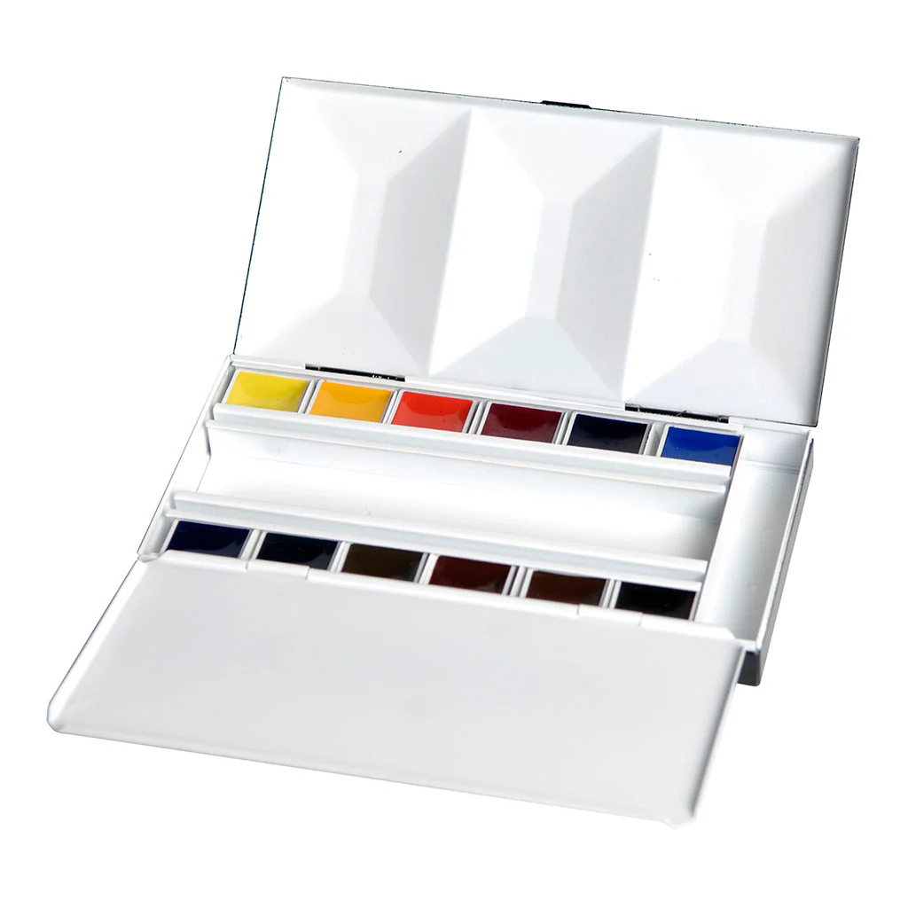 BLOCKX Watercolour Half Pan Paints Bijou Set of 12 - Nail Gallerys