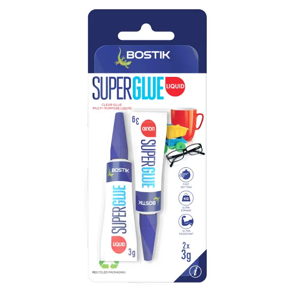 Bostik 2 x 3g Super Liquid Glue - Nail Gallerys