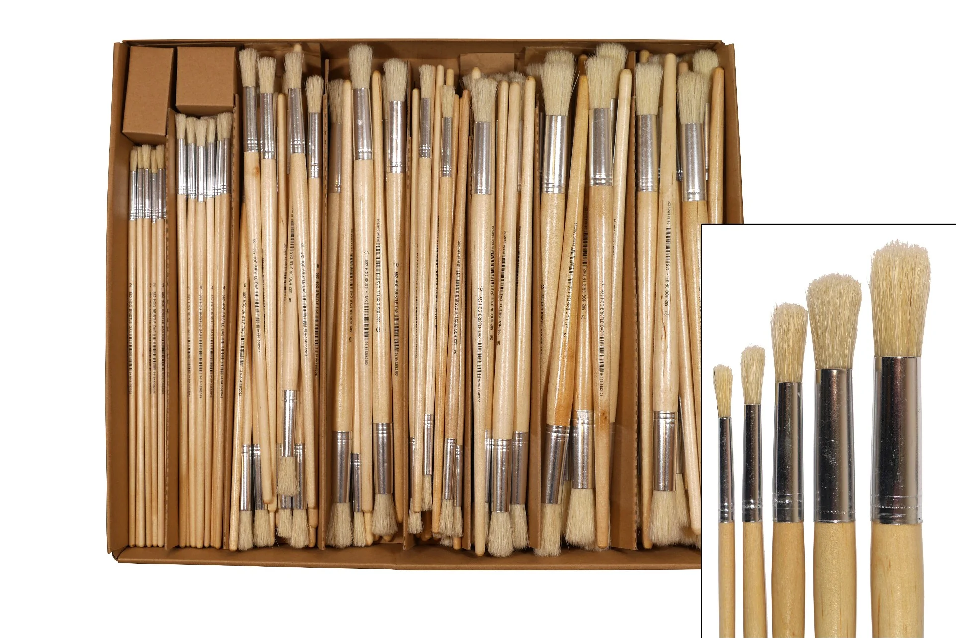 Das Brush Set 582 Class Set Of 144 - Nail Gallerys