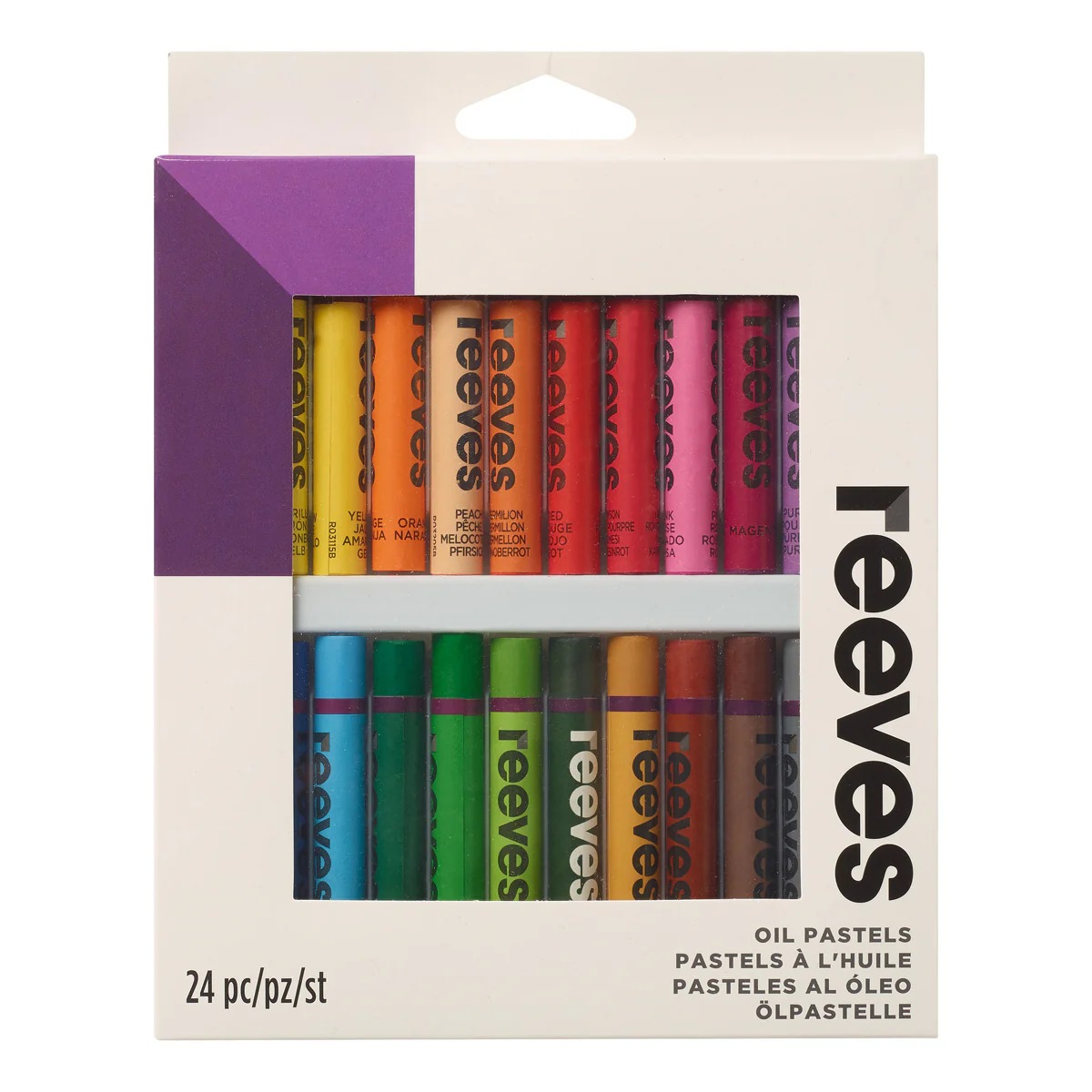 Reeves Large Oil Pastels Set Of 24 - Nail Gallerys