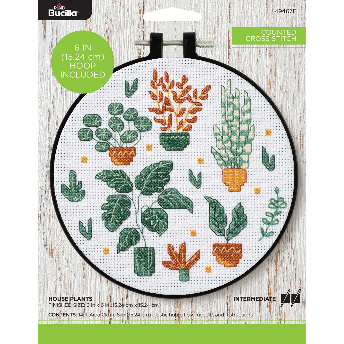 Bucilla Counted X-stitch 6 Inch House Plants - Nail Gallerys