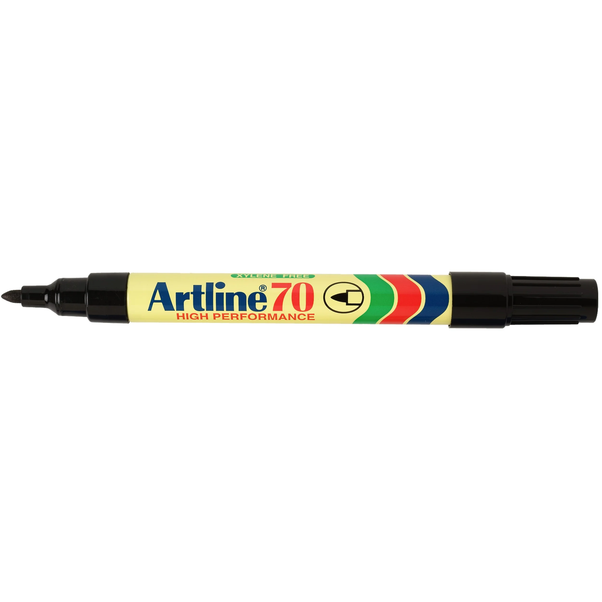 Artline 70 Permanent Marker 1.5mm Bullet Nib Black Pack Of 2 - Nail Gallerys