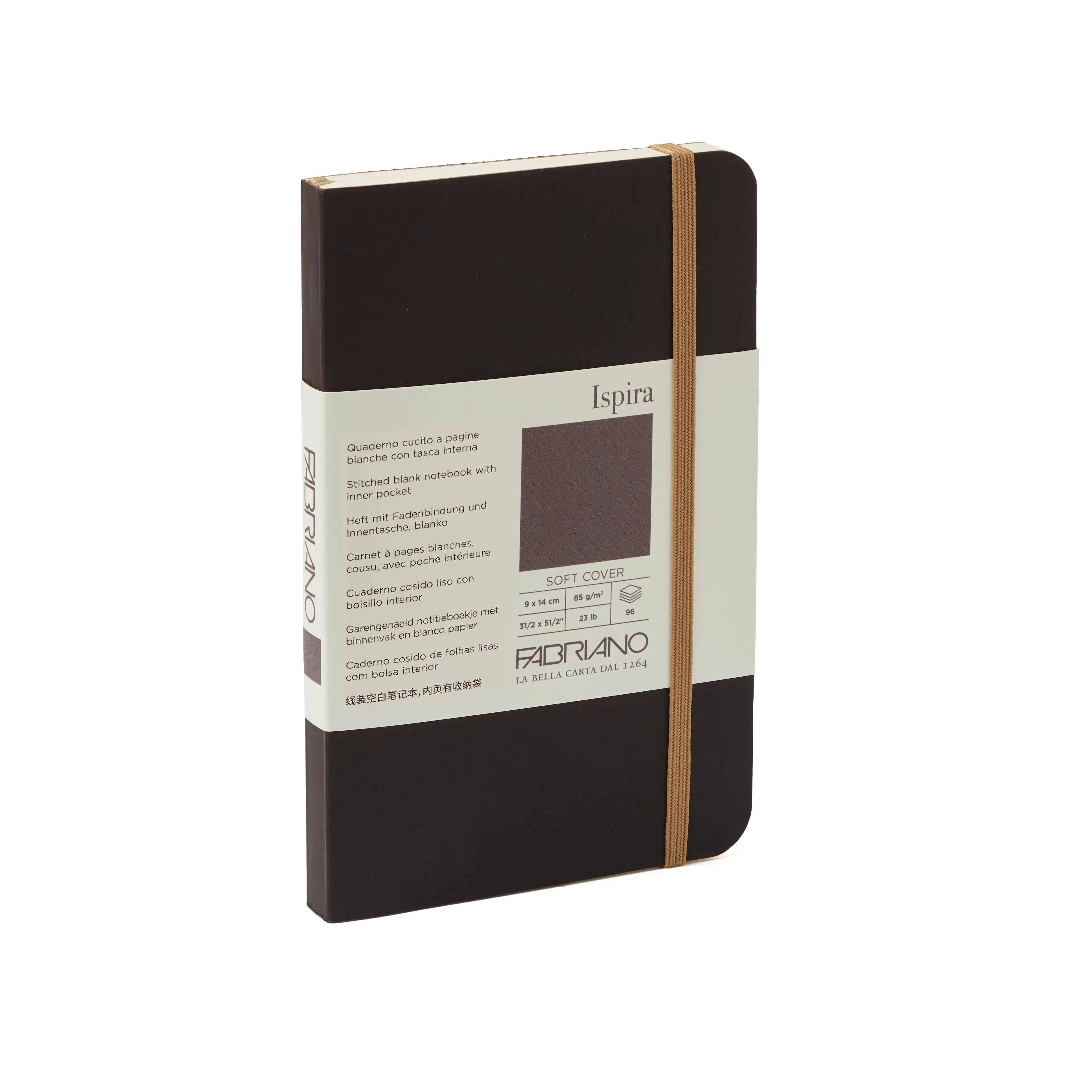 Fabriano Ispira Soft Cover 85gsm Blank Brown Notebooks - Nail Gallerys