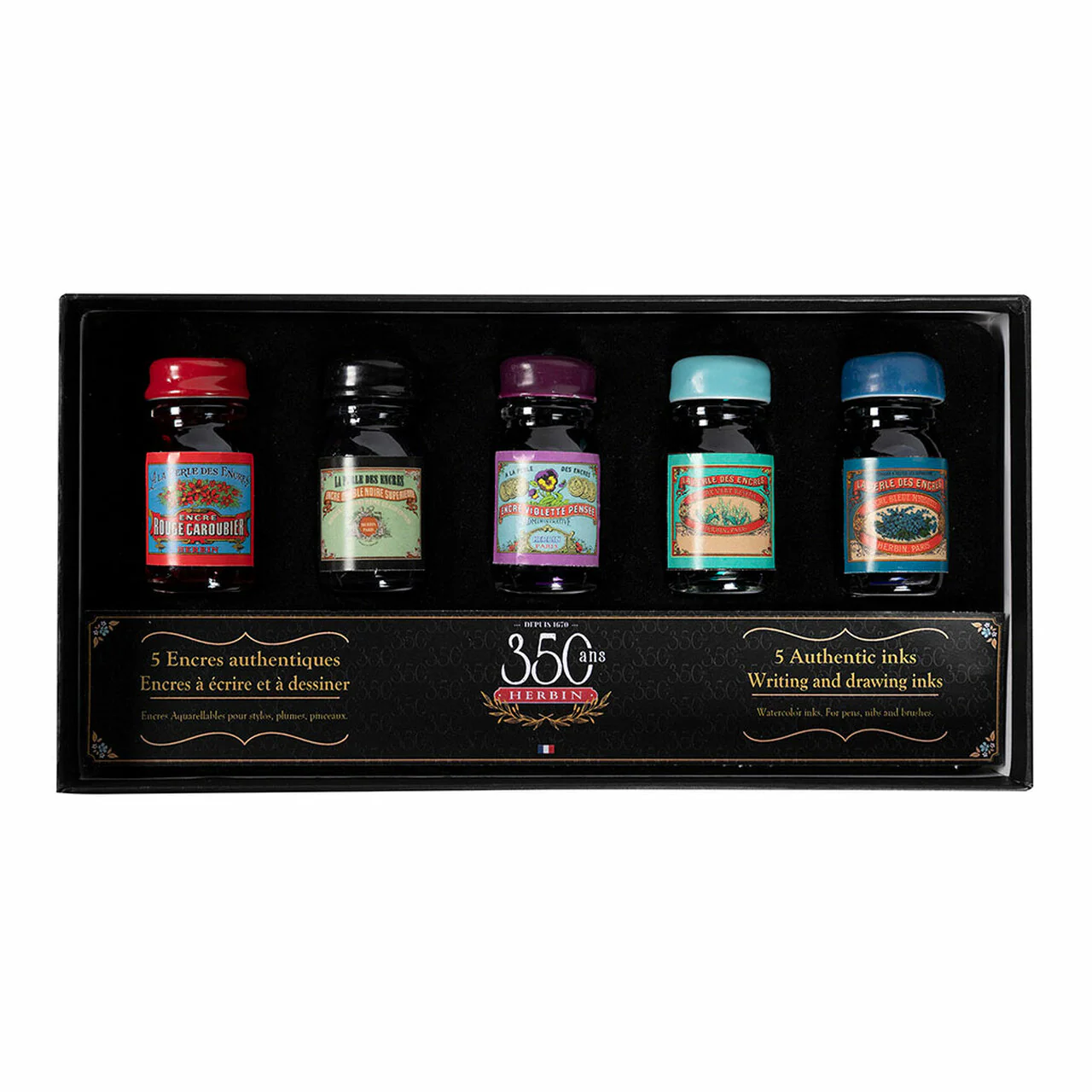 Jacques Herbin 350th Anniversary Ink 10ml - Pack Of 5 - Nail Gallerys