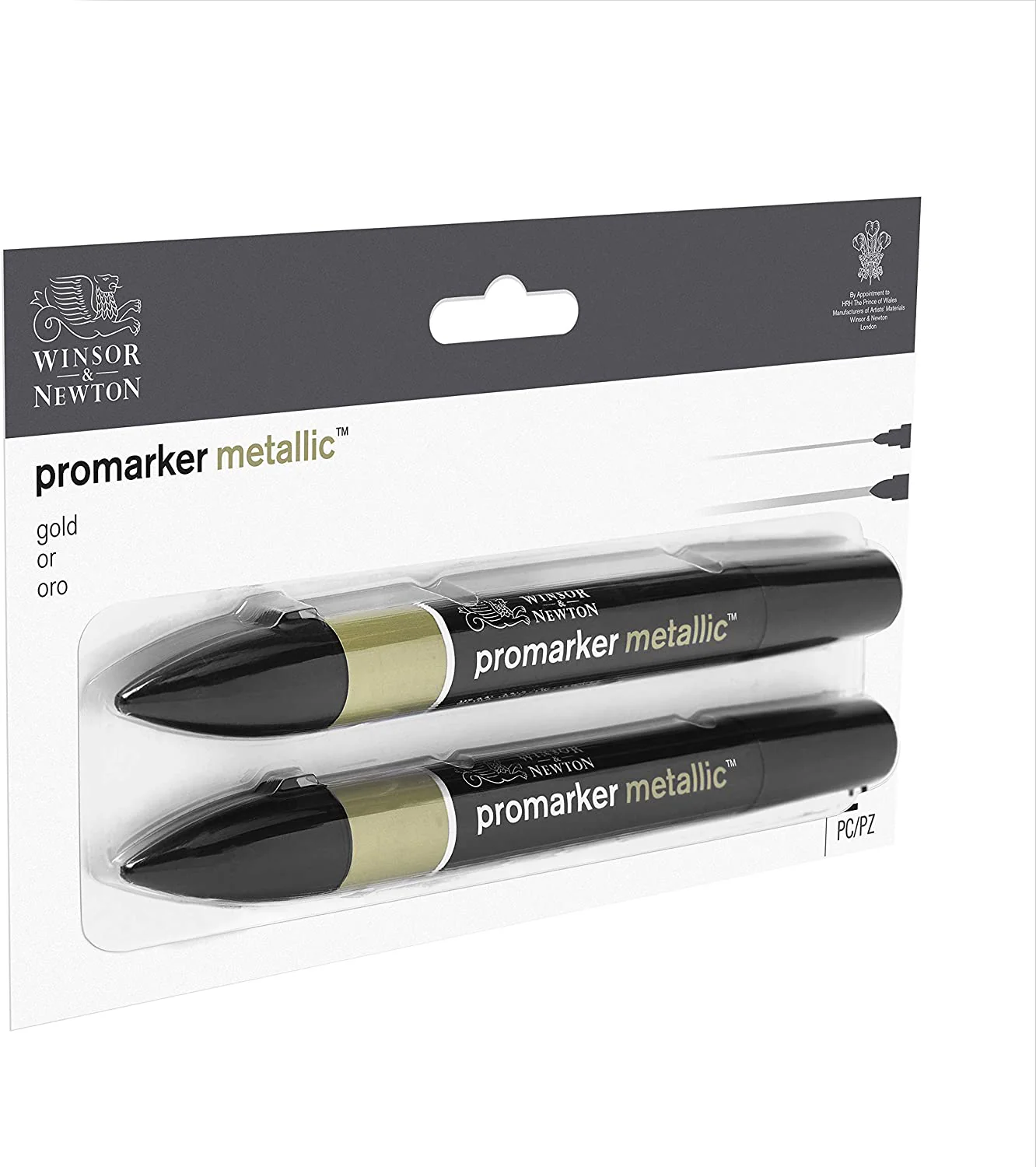 Winsor & Newton Promarker Metallic Gold Set of 2 - Nail Gallerys