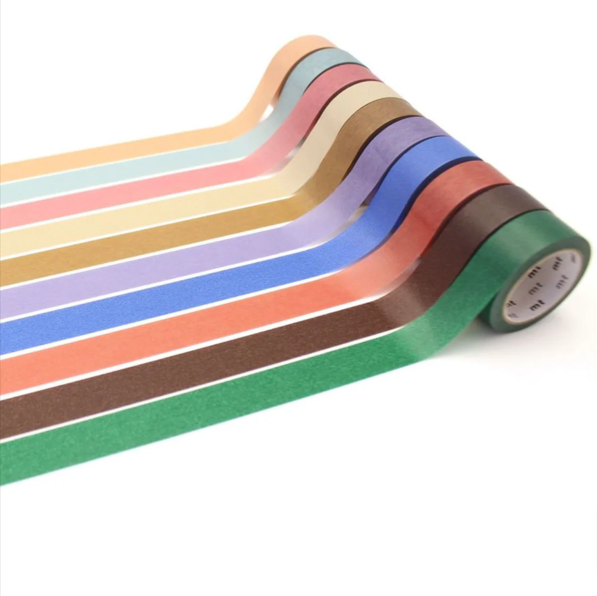 MT 15mm x 7m Muted Colours Washi Tape Set of 10 - Nail Gallerys