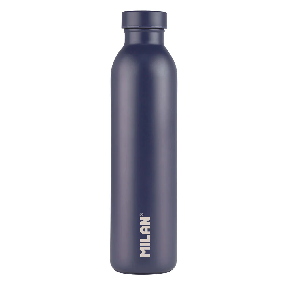 Milan 590ml 1918 Series Navy Blue Stainless Steel Isothermal Bottle - Nail Gallerys