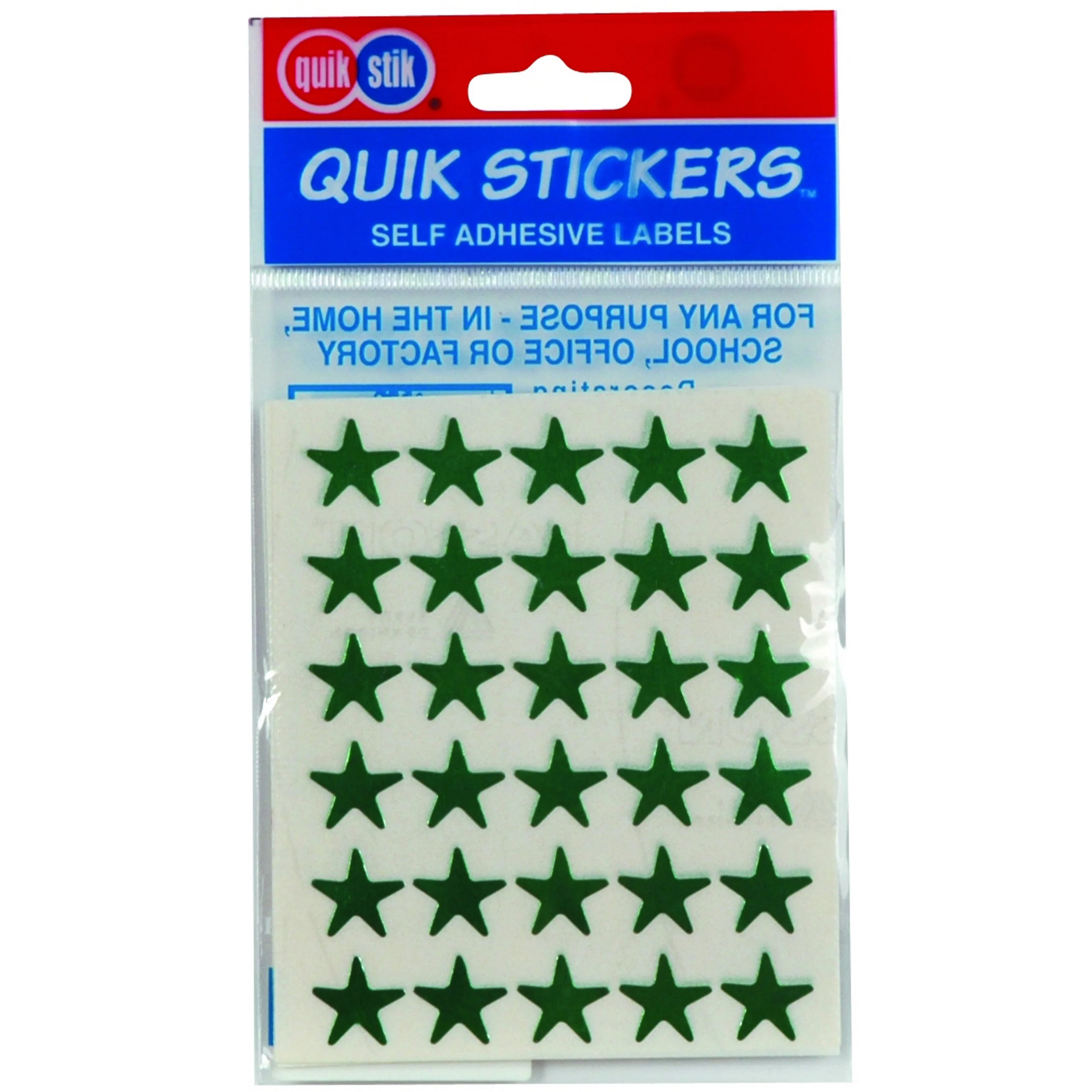 Quikstik Labels Star 150 Labels - Nail Gallerys