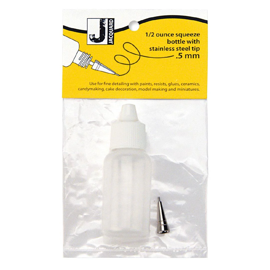 Jacquard 1/2 Oz Bottle With Tip Poly Bag - Nail Gallerys