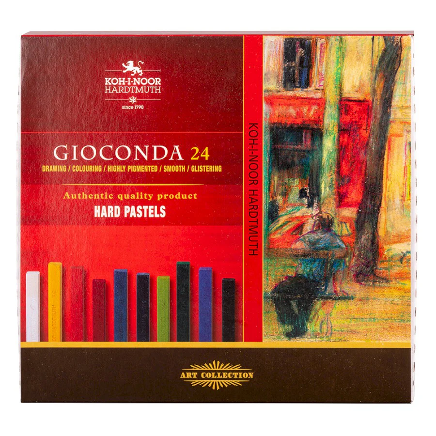 Koh-I-Noor Gioconda Hard Pastel Set of 24 - Nail Gallerys