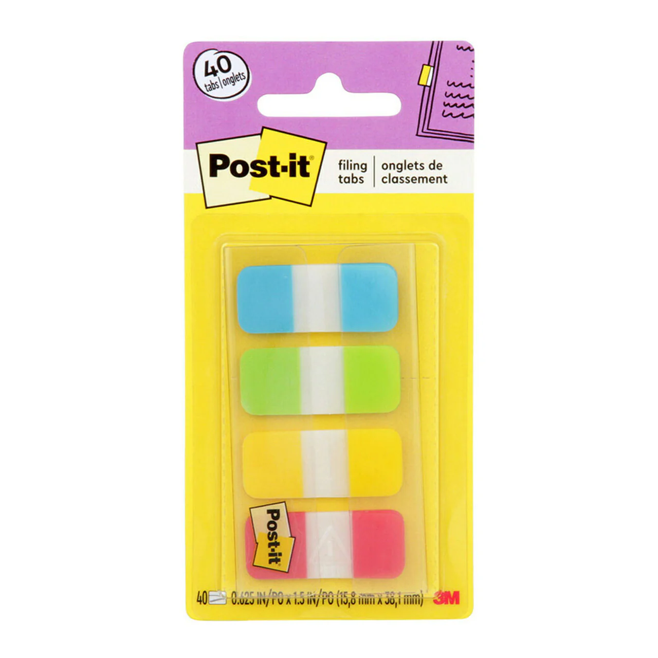 Post-it Durable Tabs 676-ALYR 15x38mm Pack Of 40 - Nail Gallerys