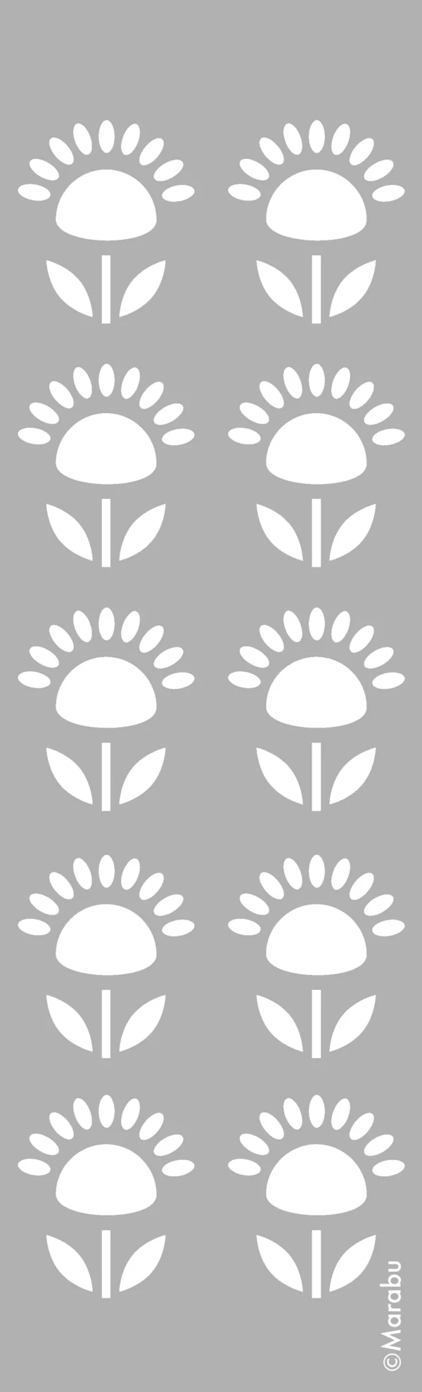 Marabu Stencil 10x33cm - Nail Gallerys