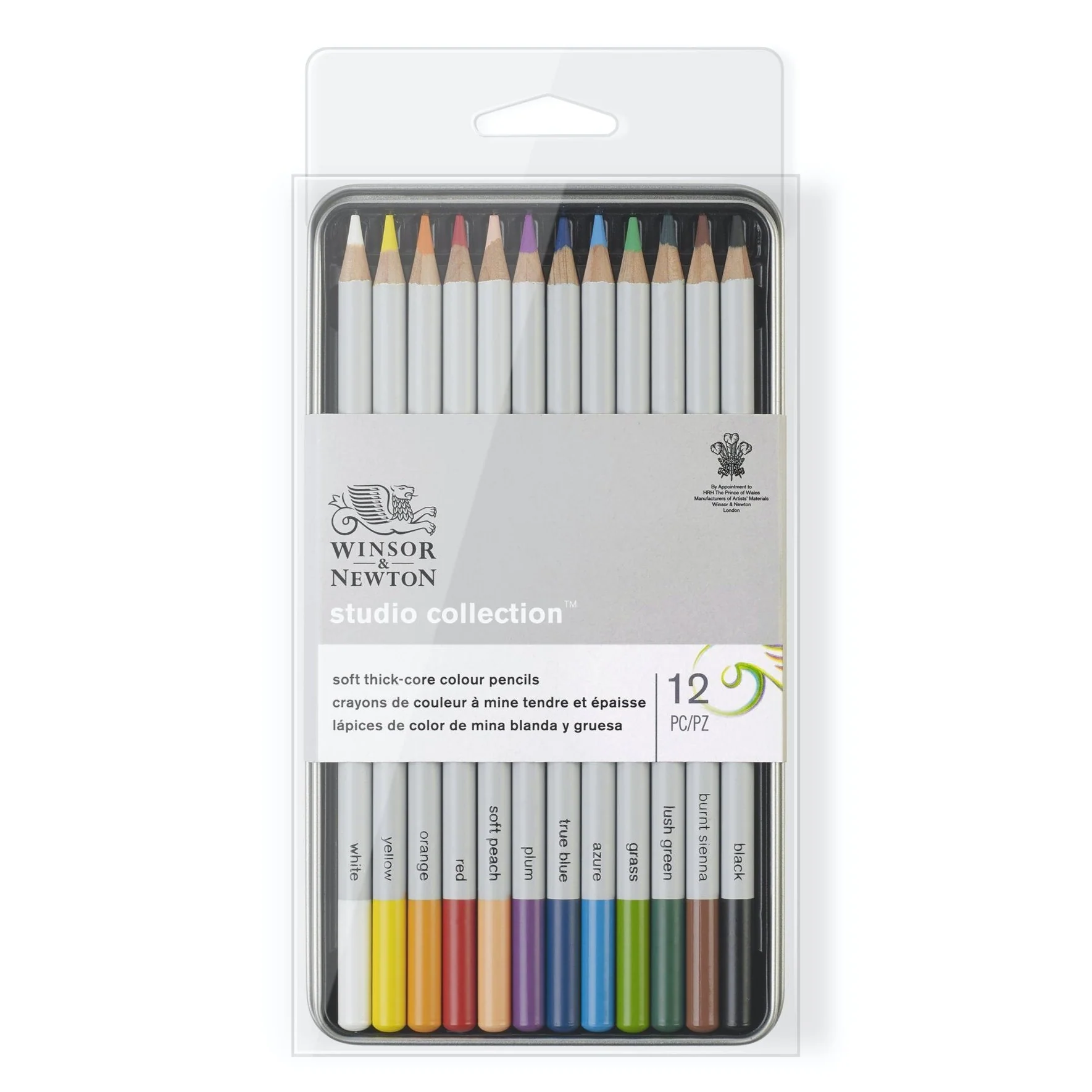 Winsor & Newton Studio Coloured Pencils Set of 12 - Nail Gallerys