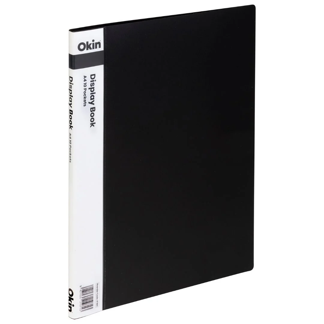 Okin Display Book A4 With Insert Spine 10 Pocket - Nail Gallerys